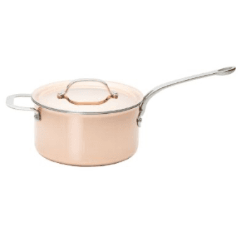 Image showing the Saucepan, Tri-Ply, Copper, 20cm product.