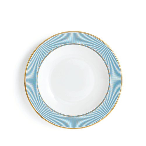 Image showing the Helia Rimmed Soup Plate, D23cm, Mint Green product.