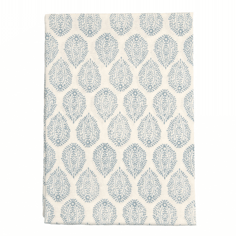Leaf Tablecloth, 150x250cm, Blue