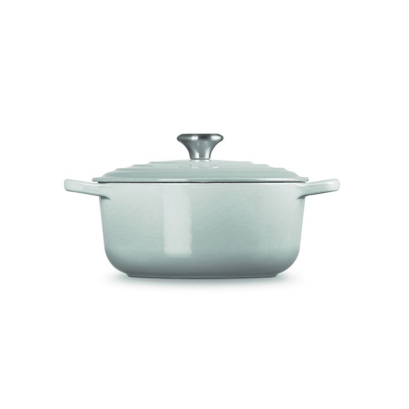 Cast Iron Round Casserole, 20cm, Sea Salt