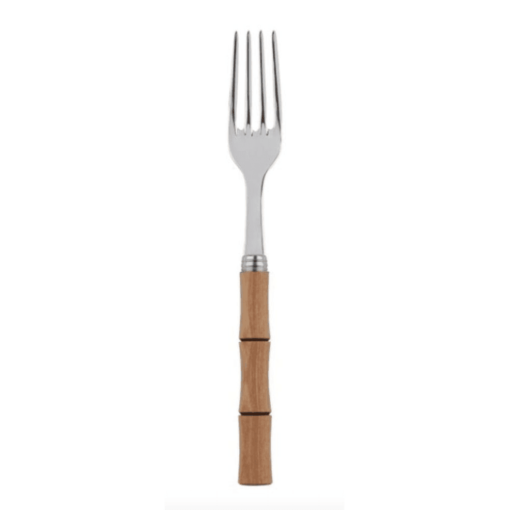 Bamboo Dinner Fork, L22cm, Light Press Wood
