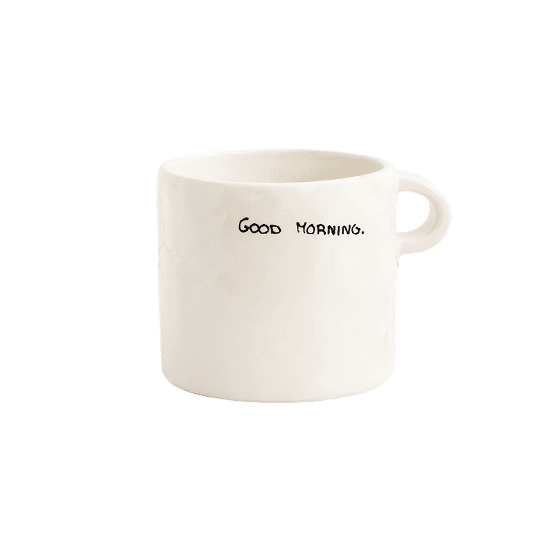 Good Morning Mug, 500ml, Black
