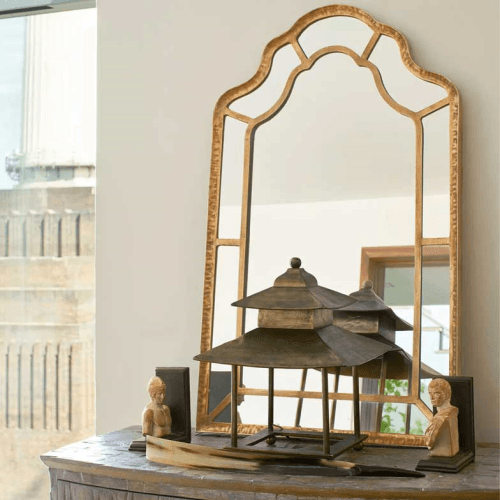 Image showing the Ballygannon Mirror, L62 x H102cm, Antique Gold Metal product.