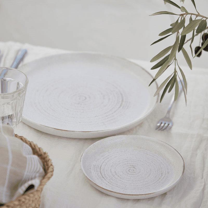 Vermont Set of 6 Salad Plates, D23cm, Cream