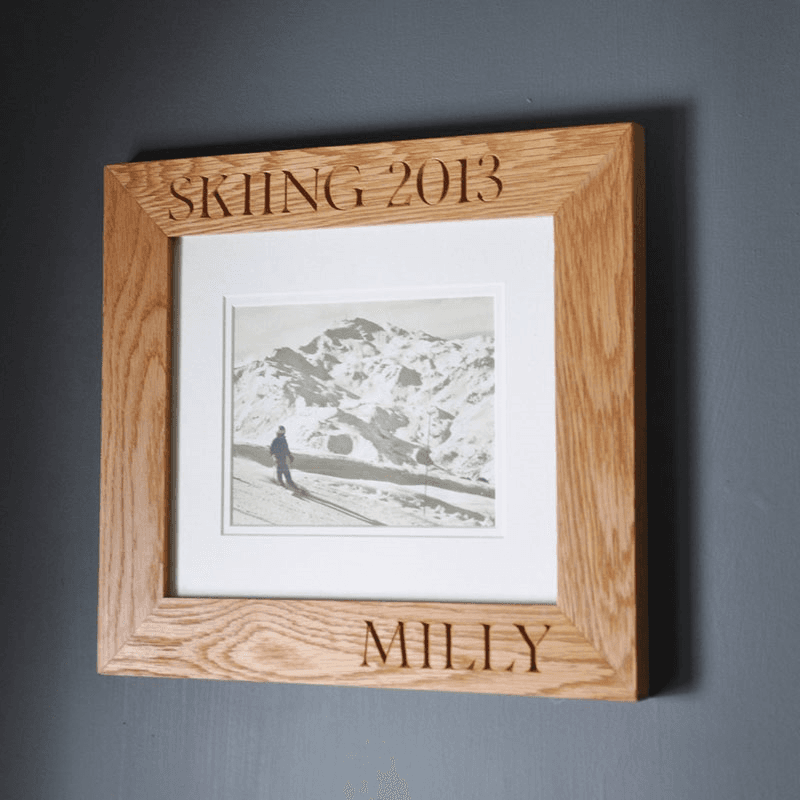 Personalised 10x12" Photo Frame, Oak