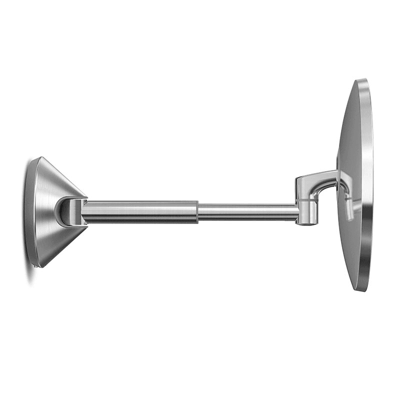 Wall Mount Sensor Mirror, D20cm, Brushed Steel