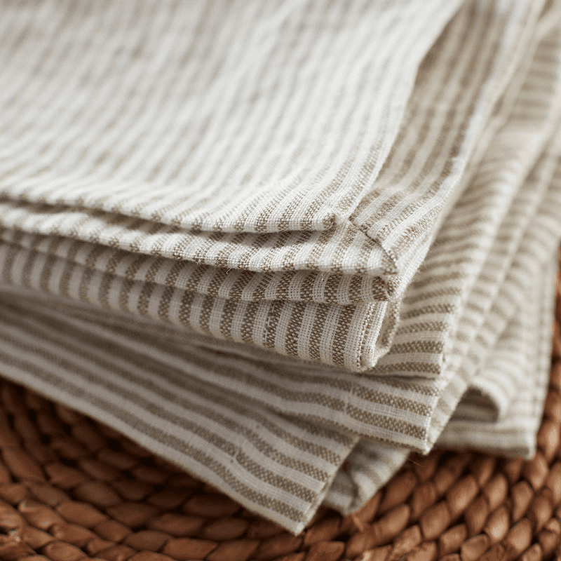 Sid Stripe Set of 4 Napkins, 47 x 47cm, Natural