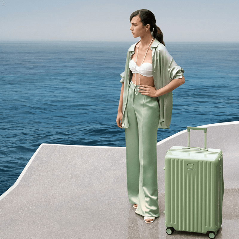 Positano Suitcase, H78 x W31 x L53cm, Sage Green