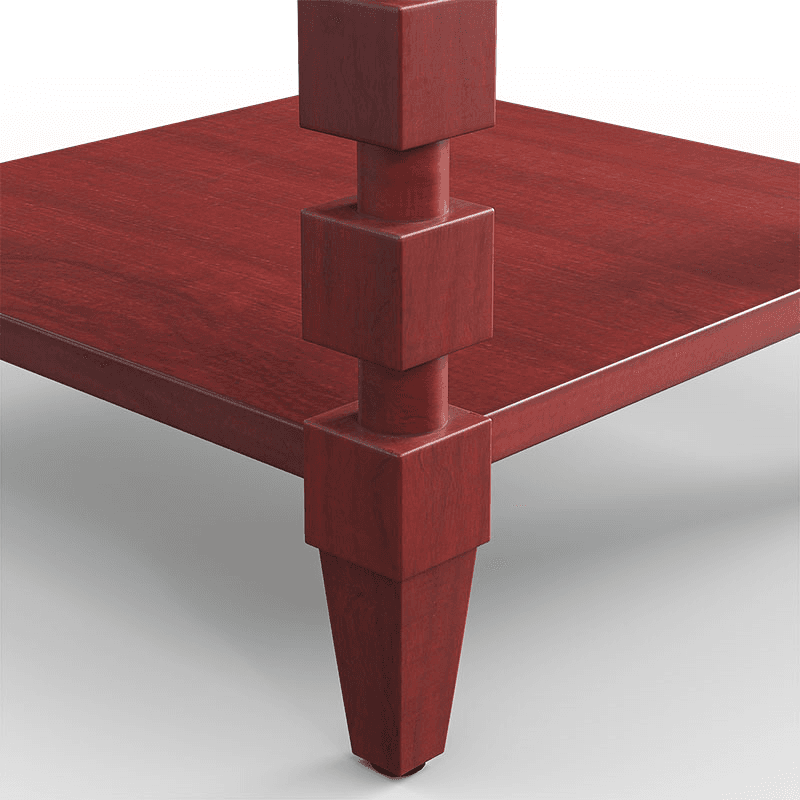 Huxley Side Table, H79 x W46 x D46cm, Red