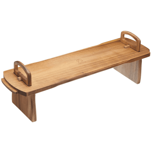 Image showing the Antipasti platform platter, 52 x 15 x 17cm, Acacia Wood product.