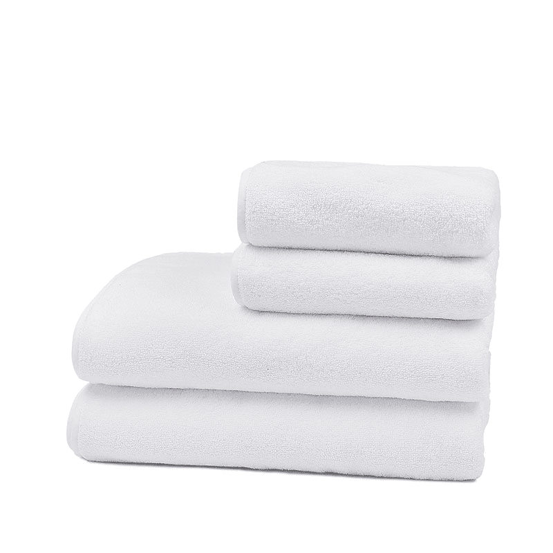 Georgina Straight Bath Towel Bundle, White