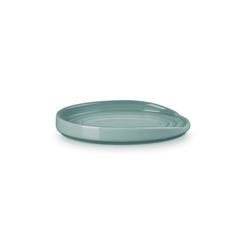 Stoneware Oval Spoon Rest, 16cm, Sea Salt