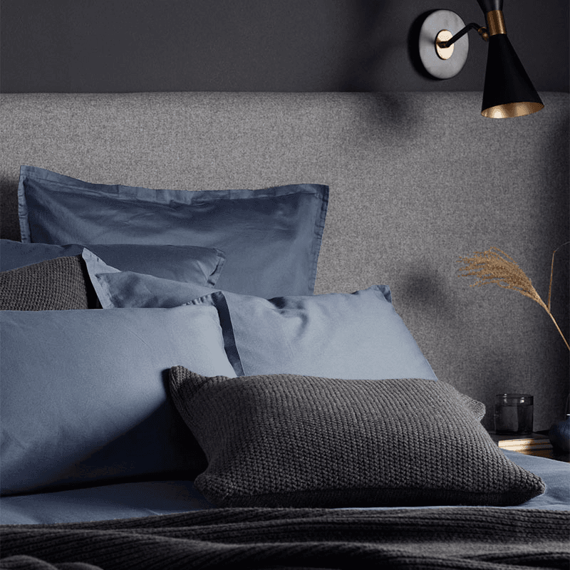 Super Soft Cotton Pillowcase, Standard, French Blue