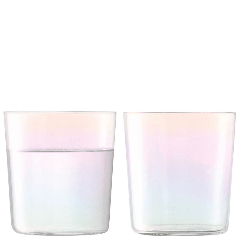 Iridescence Set of 2 Tumblers, 390ml, Mother of Pearl