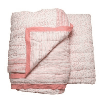 Quilt, Coral Star, Pink, 225cm x 225cm