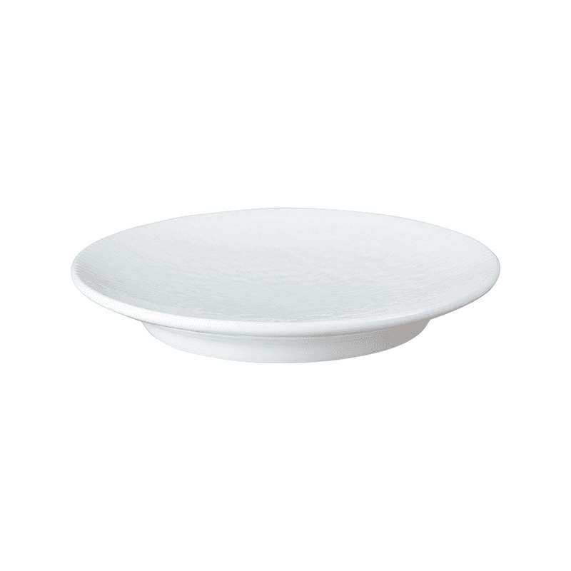 Carve White Small Plate, D17.5cm