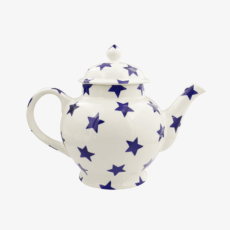 Blue Star Teapot, 1.6l, Cream