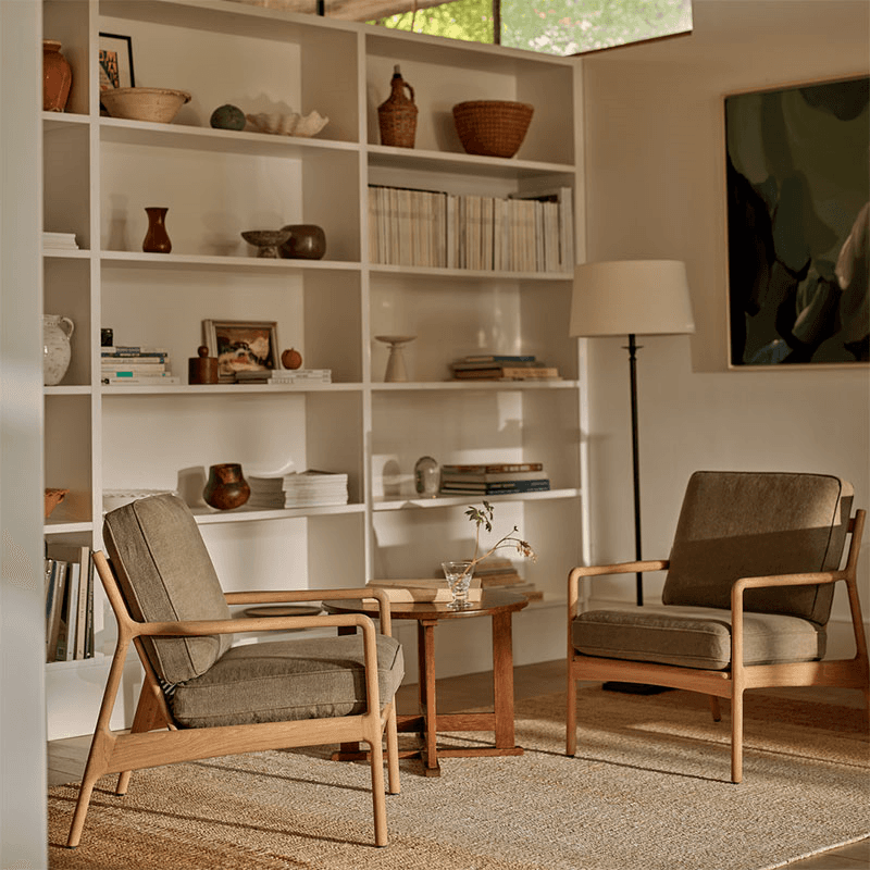 Audley Armchair, Signature Linen Moss