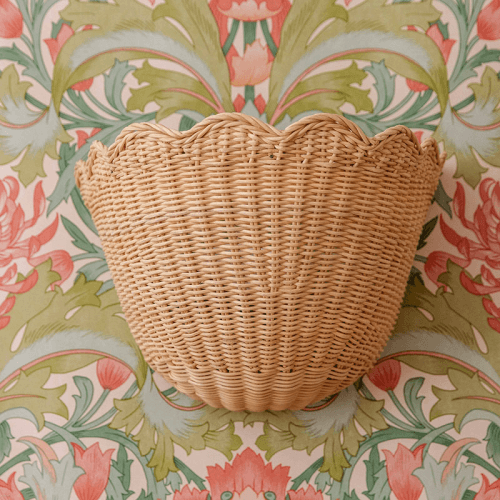 Image showing the Scalloped Wall Light, Natural product.