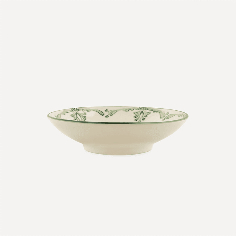 Eleanor Set of 6 Pasta Bowls, 22cm, Forest Green