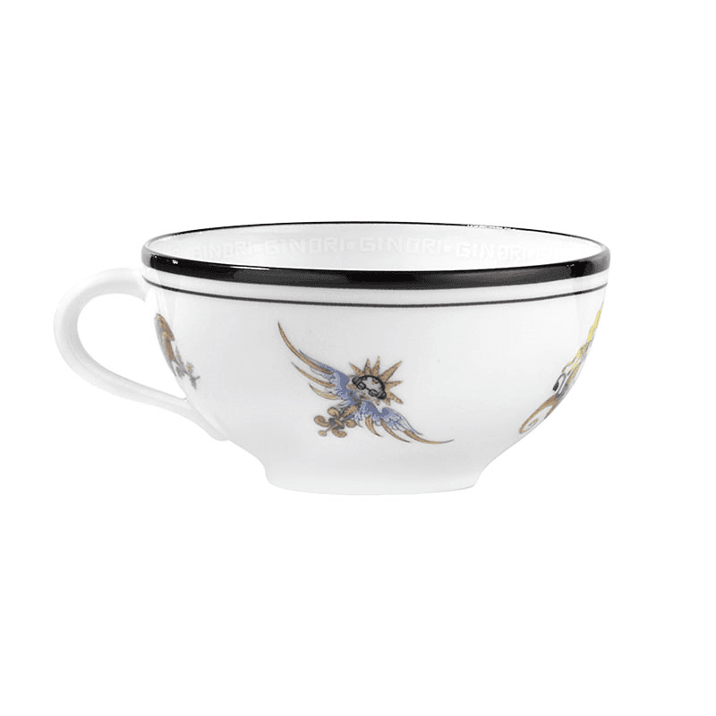Arcadia Set of 2 Tea Cups with Saucers, 200ml, White