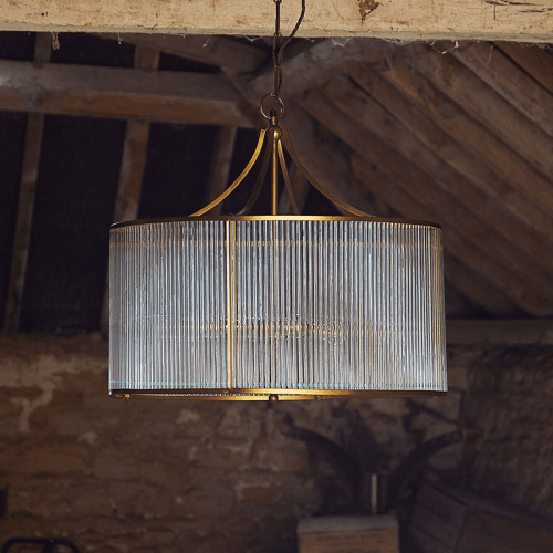 Image showing the Artemis Circular Chandelier, H56cm x W60cm, Antique Brass product.