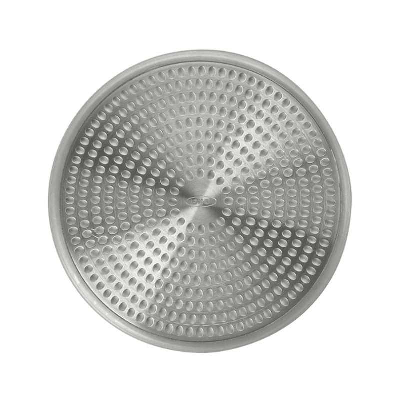 Stainless steel shower stall drain protector, Silver