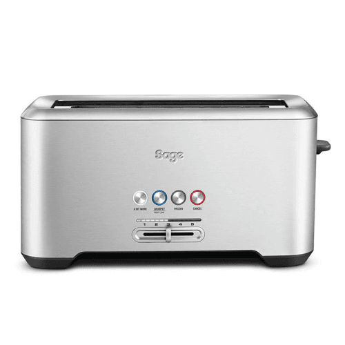 Image showing the The Bit More 4 Slice Toaster, Stainless Steel product.