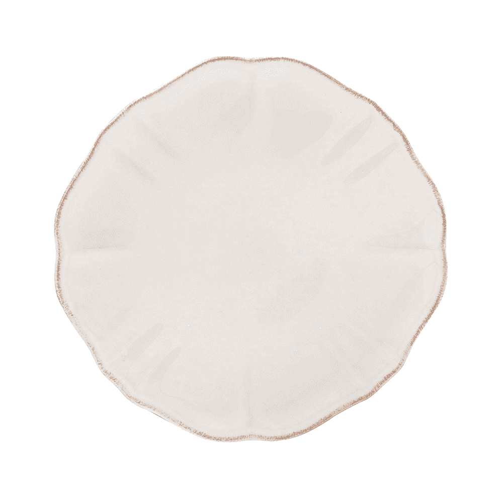 Impressions Set of 6 bread plates, 17cm, White