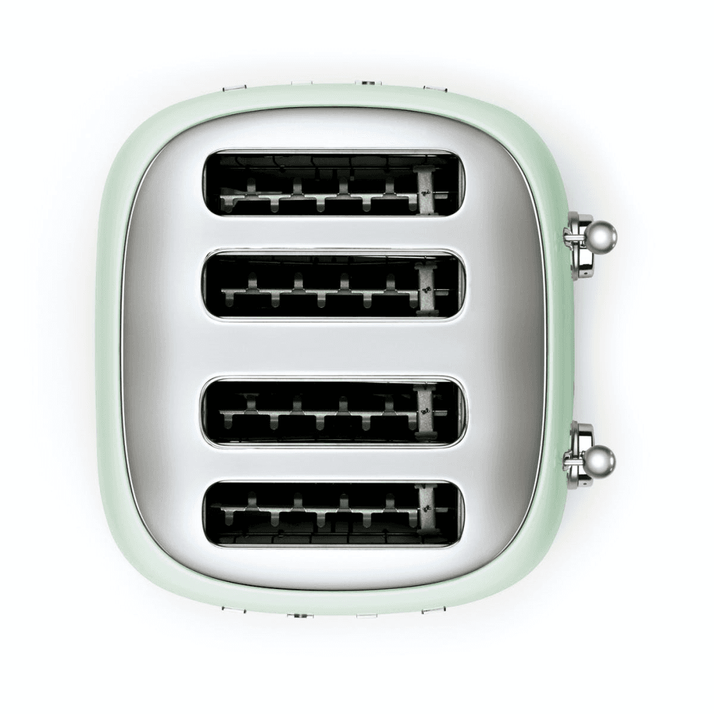 50's Retro 4 Slot Toaster, Pastel Green