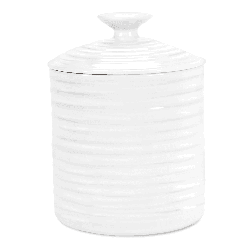 Image showing the Ceramics Storage jar small, 10.5 x 10.5cm, White product.