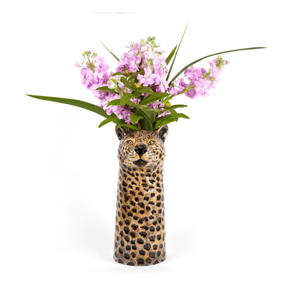 Leopard Large flower vase, L12 x D14 x H28cm