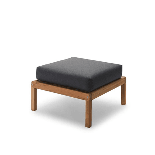 Image showing the Virkelyst Outdoor Pouf, Charcoal product.