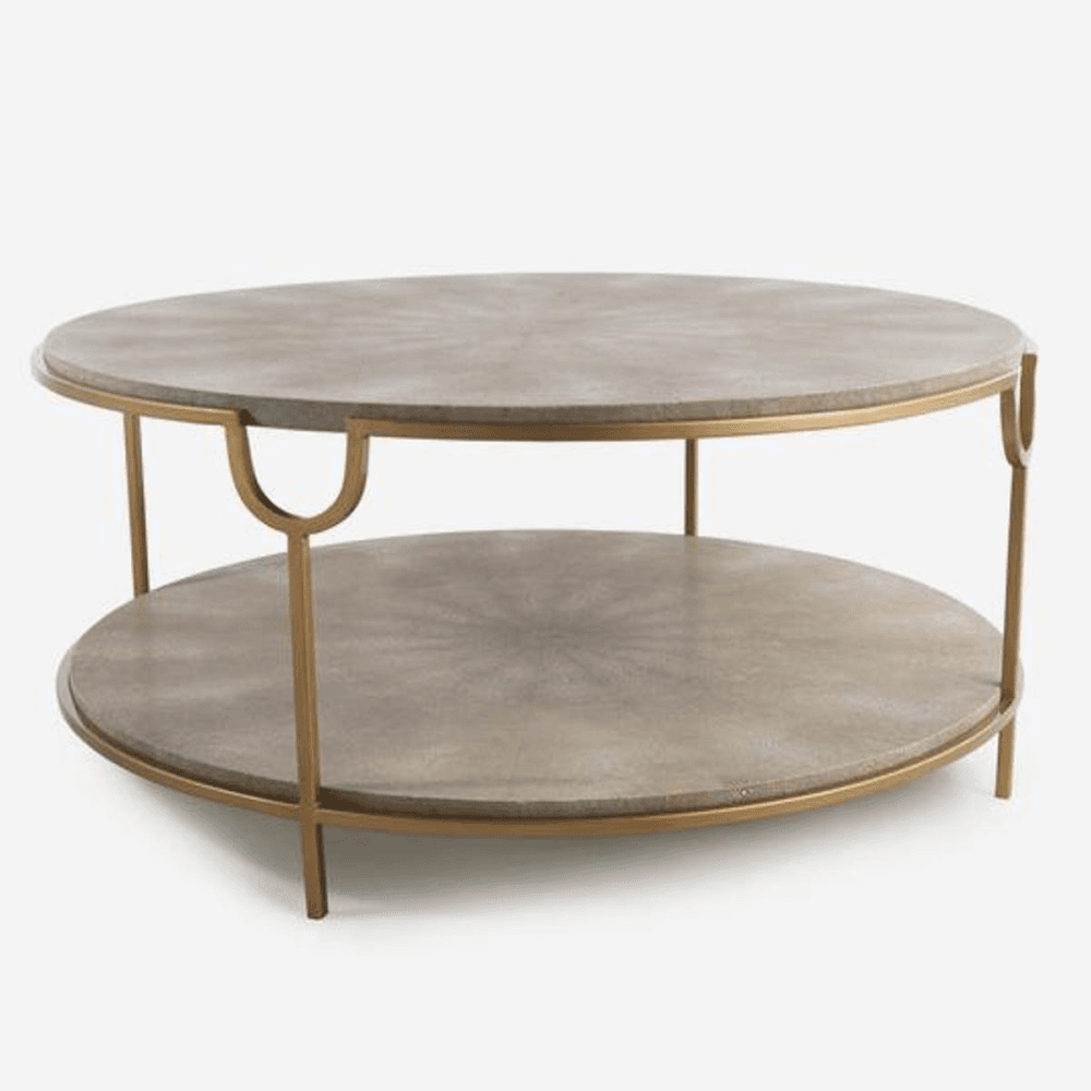 Katia Coffee table, H46 x D98cm, Cream