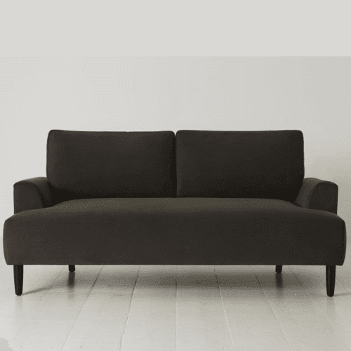 Image showing the Model 05 2 Seater Velvet Sofa, Charcoal product.