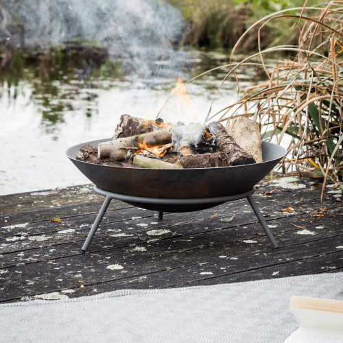 Image showing the Idbury Fire pit, Black product.