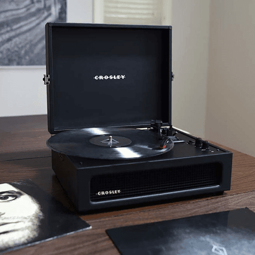 Image showing the Voyager Portable Turntable, Black product.