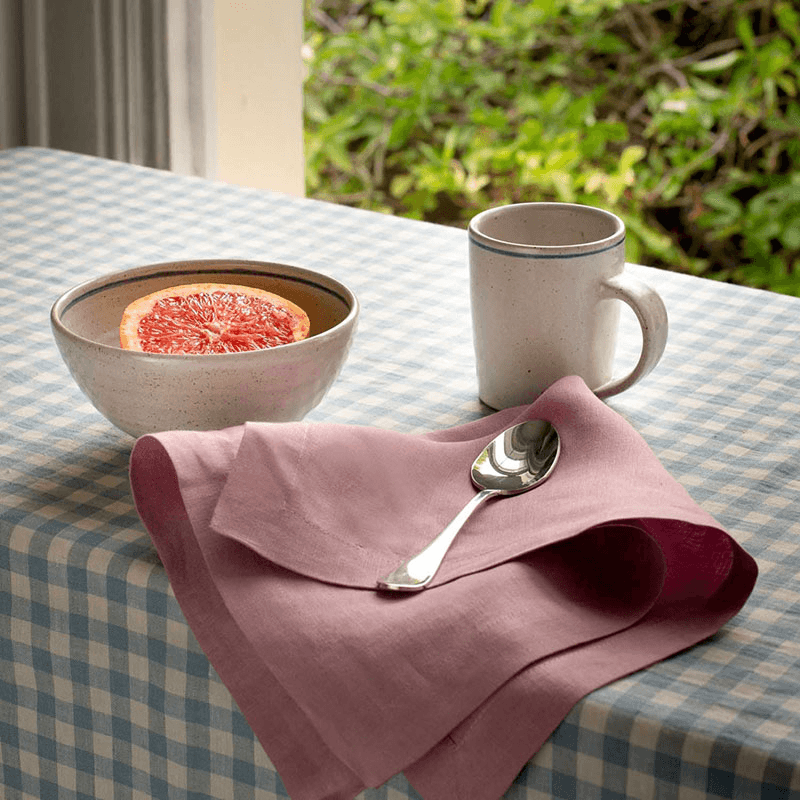 Linen Set of 4 Napkins, 45 x 45cm, Raspberry