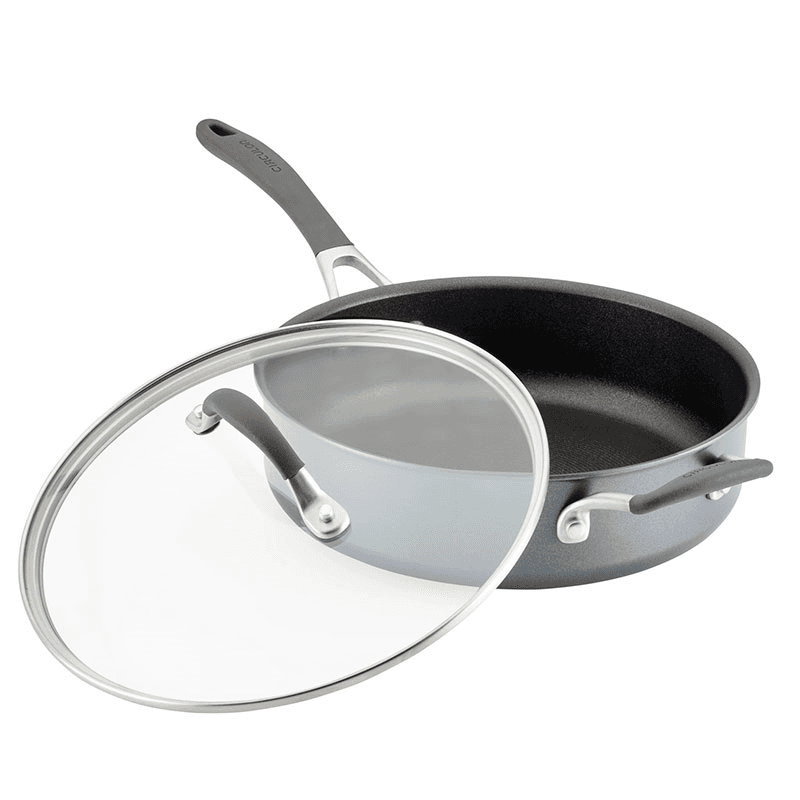 A1 Non-Stick Saute Pan with Lid, Grey