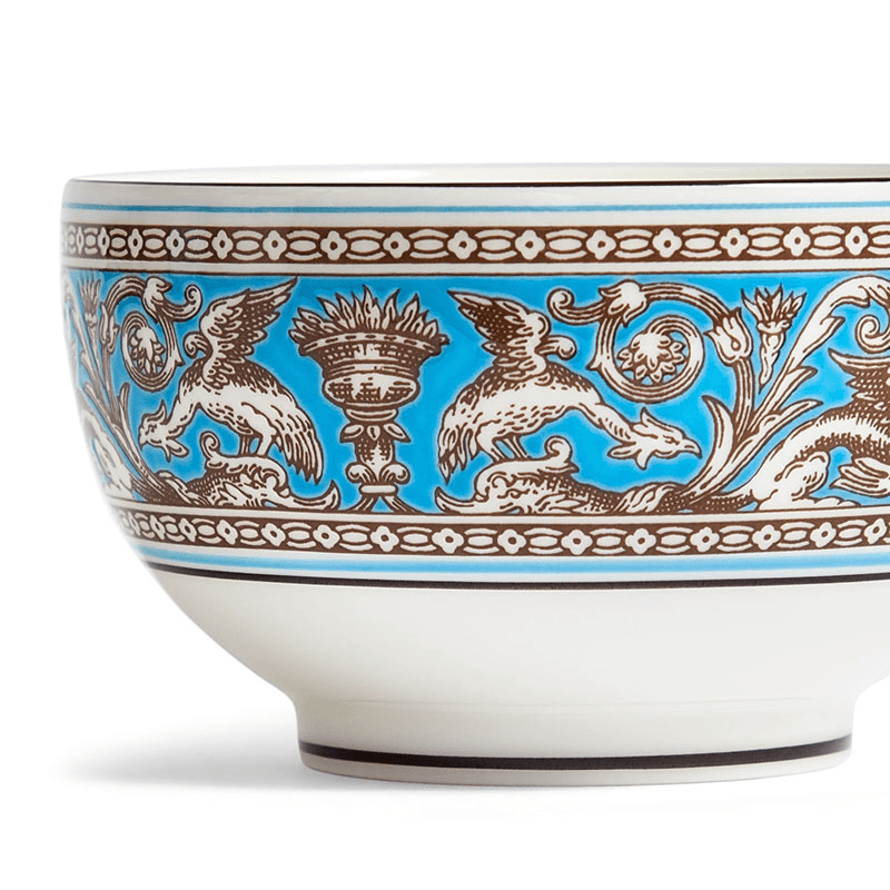 Florentine Rice Bowl, D10.5cm, Turquoise