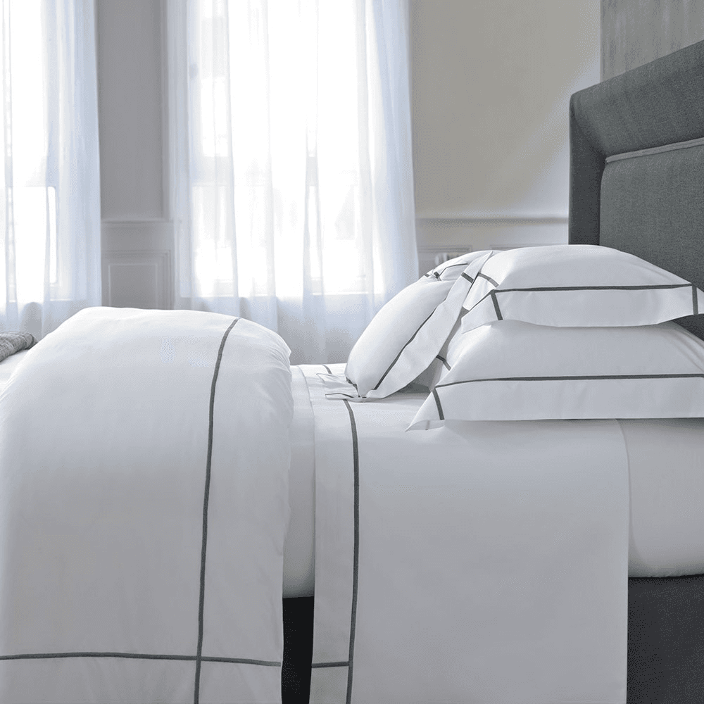 Athena - 500 Thread Count Cotton Percale duvet cover, King, Platine