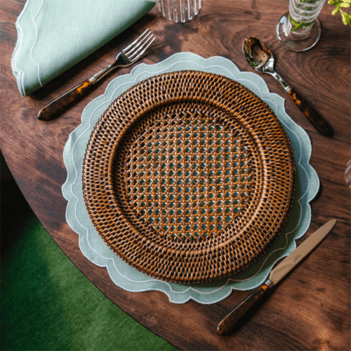 Image showing the Rattan Charger Plate, D32cm, Brown product.
