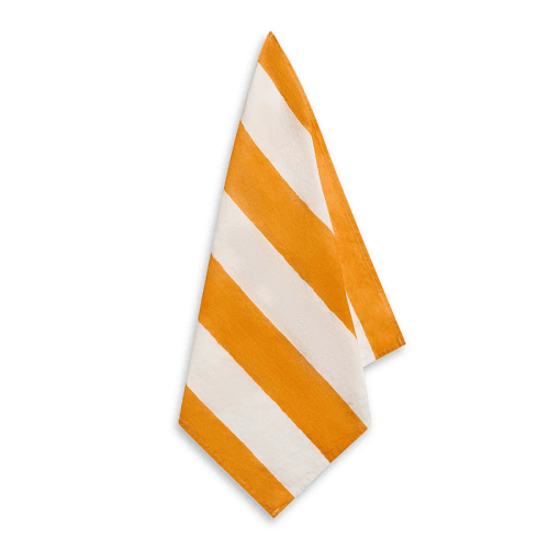 Image showing the Stripe Linen Napkin, 50cm x 50cm, Orange product.