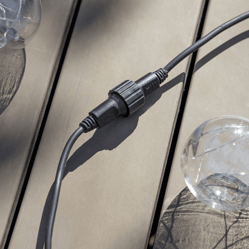 Image showing the Classic Festoon Extendable Lights, 13m, Black product.