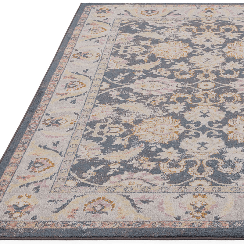 Flores farah classic persian border rug, 160 x 230cm, Multi