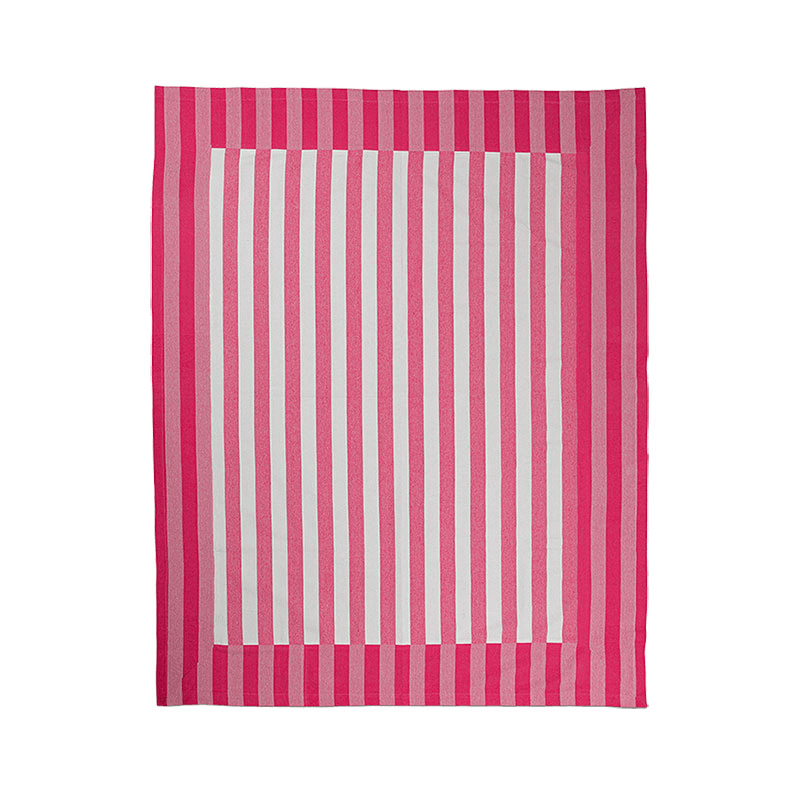 Stripe Tablecloth, W160 x L200cm, Punch Pink