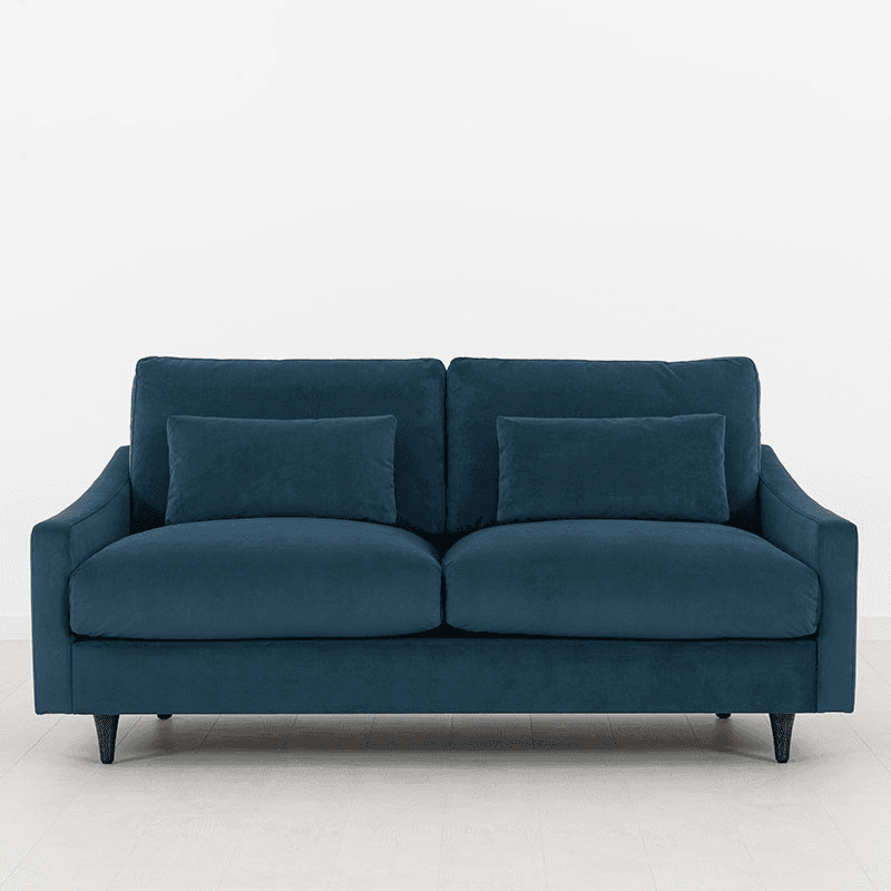 Model 07 Velvet 2 Seater Sofa, Teal
