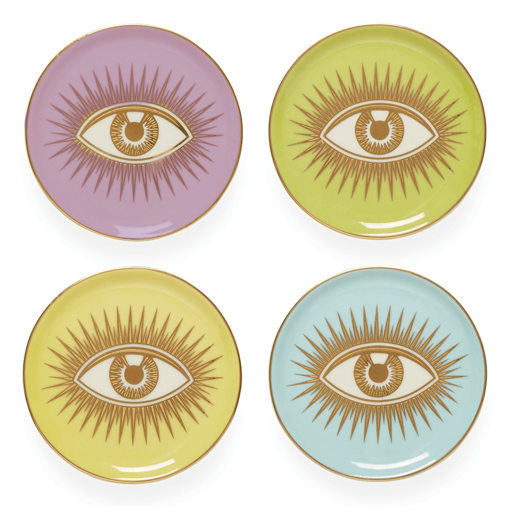 Le Wink Set of 4 Coasters, D10cm, Multi
