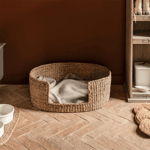 Image showing the Brading Set of 2 Pet Beds, Natural product.