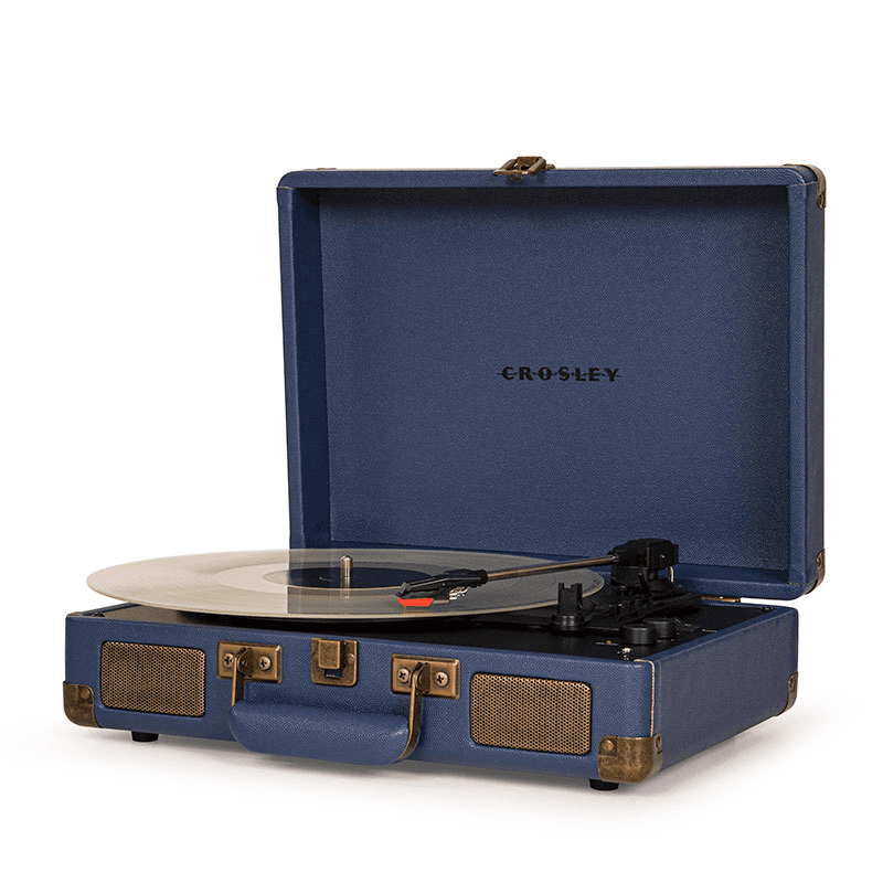 Cruiser Deluxe Plus Portable Turntable, Navy